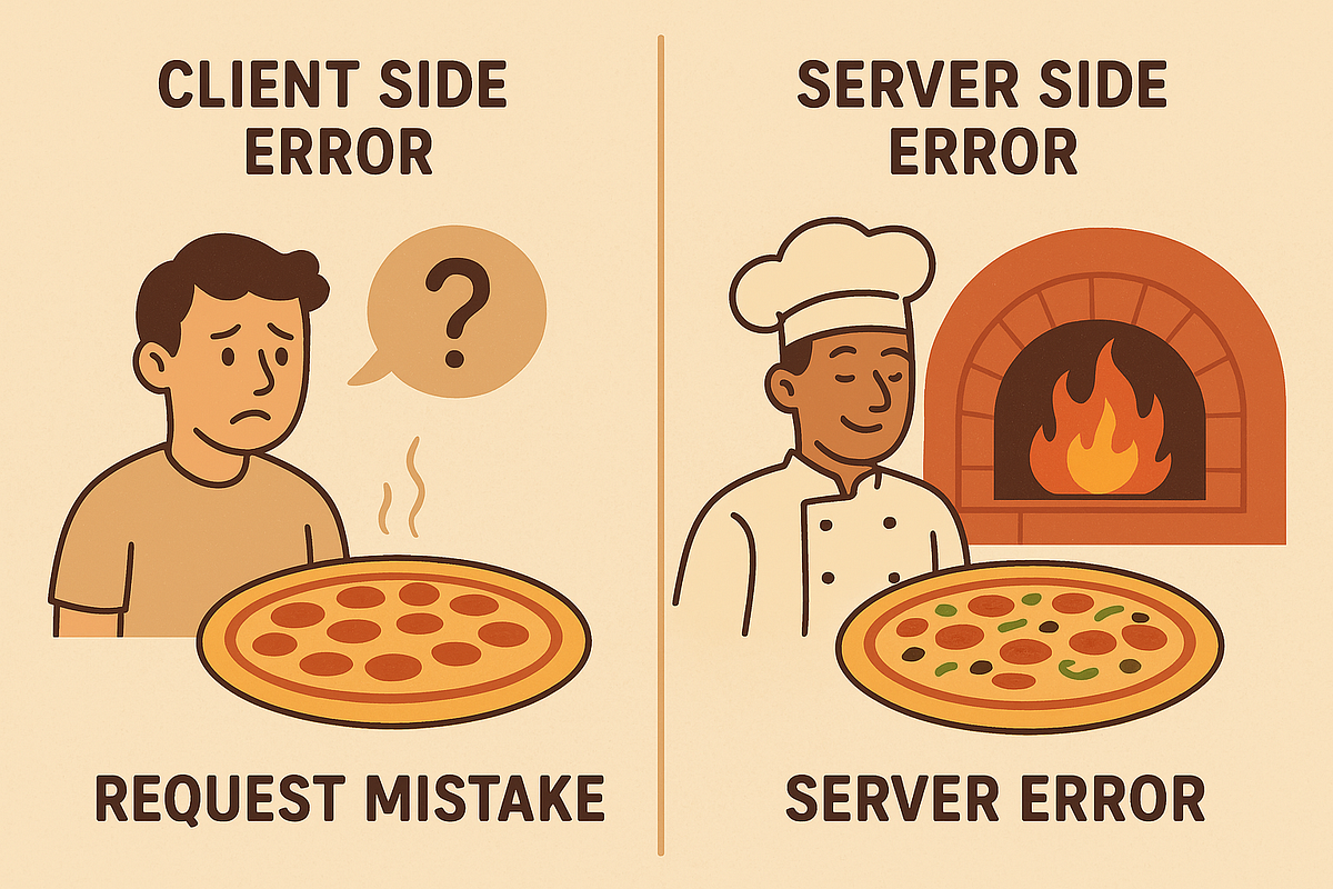 Client-side vs server-side errors
